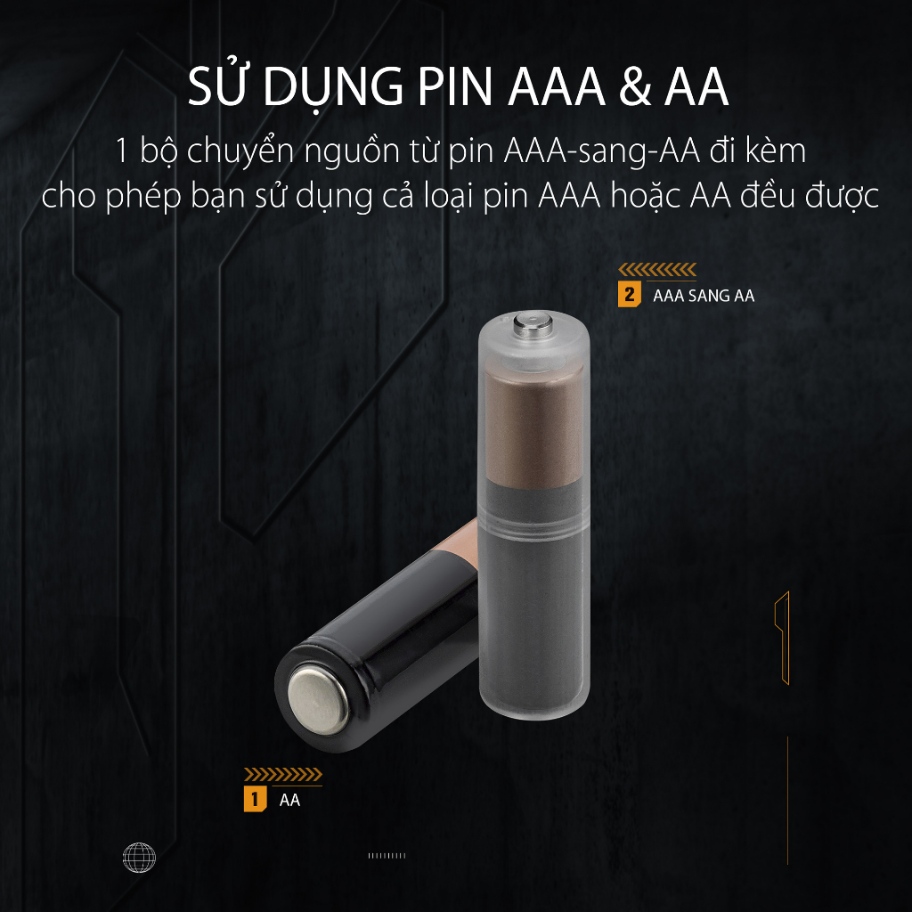 Mô tả Chuột gaming không dây ASUS TUF GAMING M4 Wireless 2.4 90MP02F0-BMUA00 12.000 DPI nắp PBT Feet 100% - 3