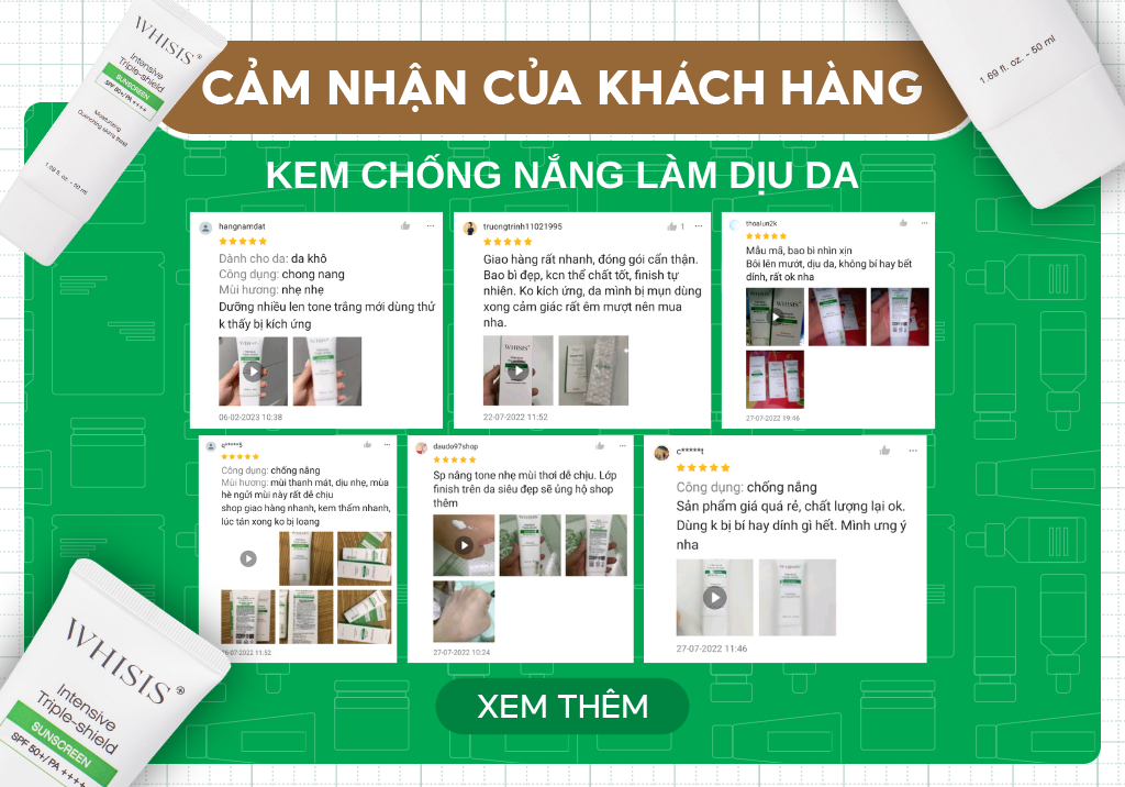 Mô tả COMBO 2 Kem Chống Nắng Làm Dịu Da Đa Chức Năng WHISIS Intensive Triple-Shield Sunscreen (SPF 50+/ PA++++) 50ml - 1