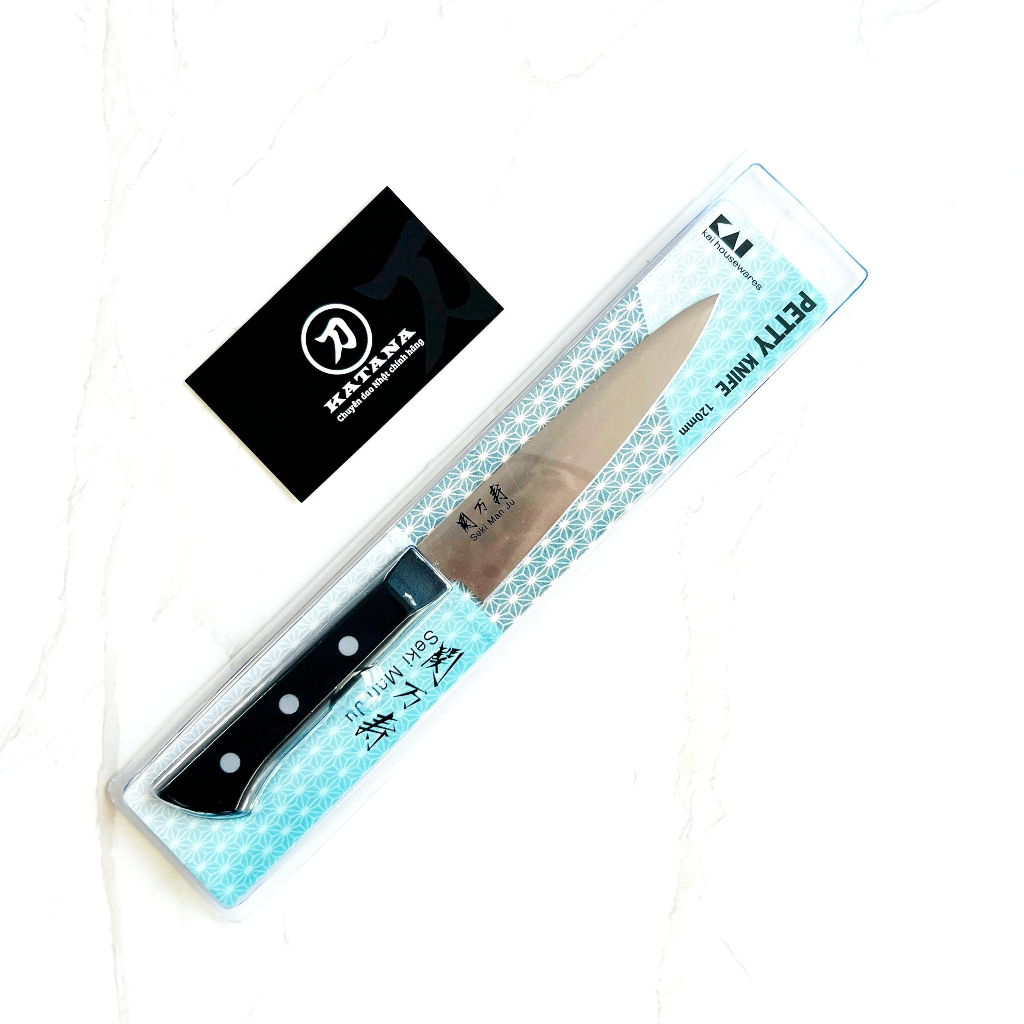 Mô tả Dao bếp cao cấp KAI Ấn Seki ManJu Petty - Dao gọt hoa quả BE0577 (120mm) - 2