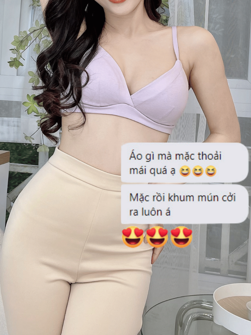 Mô tả Áo ngực nữ không gọng đệm mỏng chưa đến 0,5cm cotton tơ tằm êm ái thoáng mát Venus Charm 8005 - 1
