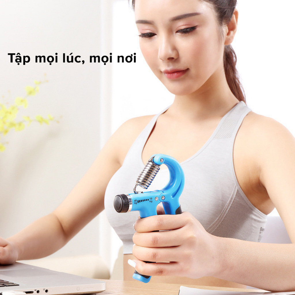 Mô tả Kìm Bóp Tay Tập Lực Cơ Tay Chữ R Đếm Số Dụng Cụ Tập Gym Tại Nhà Điều Chỉnh Lực Từ 5 - 60kg Chọn Màu Cao Cấp Hãng Amalife - 6