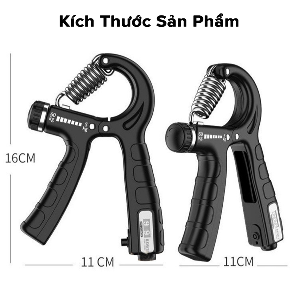 Mô tả Kìm Bóp Tay Tập Lực Cơ Cổ Tay Chữ R Dụng Cụ Tập Gym Tại Nhà Điều Chỉnh Lực Từ 5 - 60kg Có Loại Đếm Số Hãng Amalife - 7