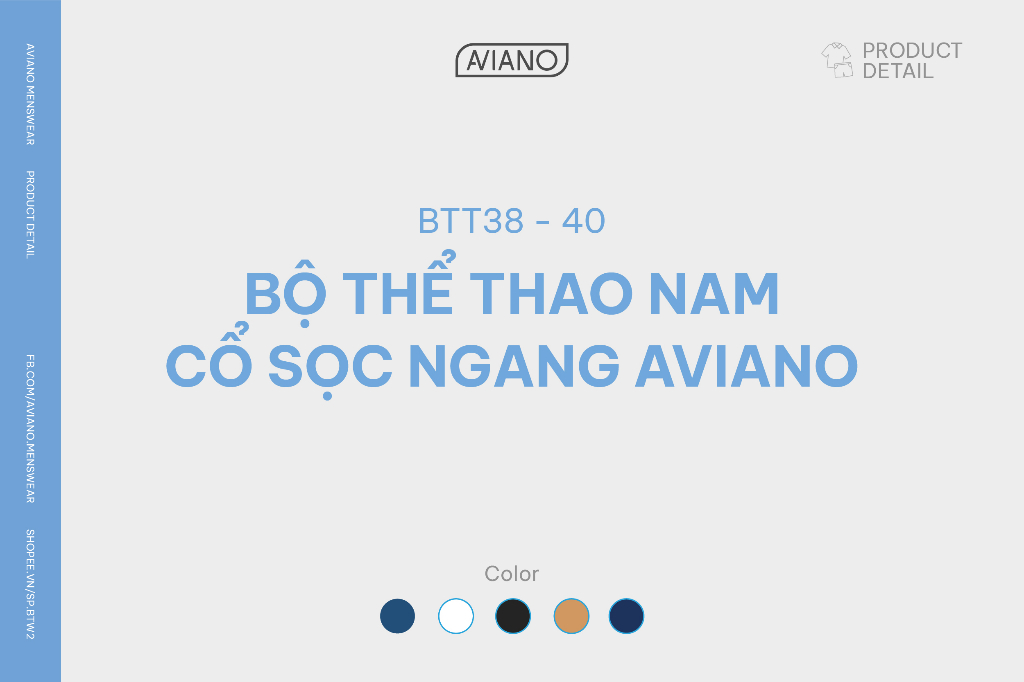 Mô tả Set Đồ Nam AVIANO Polo Cộc Tay, Bộ Quần Áo Nam Mùa Hè Chất  Liệu Poly Coolmax Thoáng Khí - 1