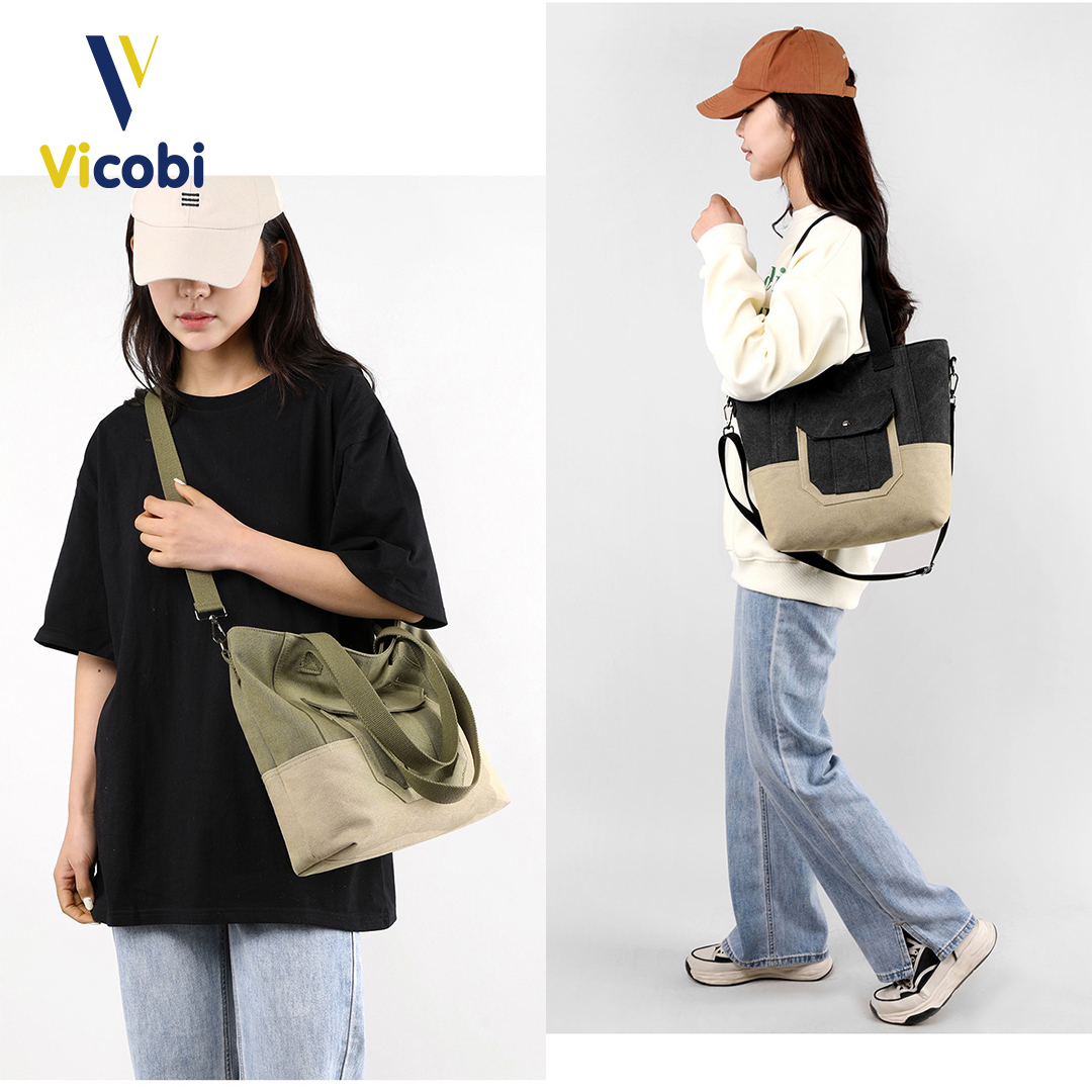 Túi xách nữ vải Canvas Amy Vicobi CV6