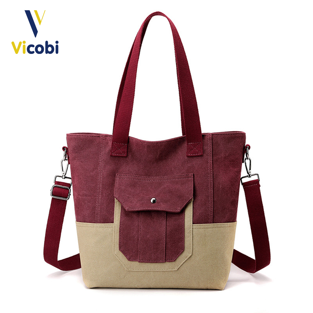 Túi xách nữ vải Canvas Amy Vicobi CV6