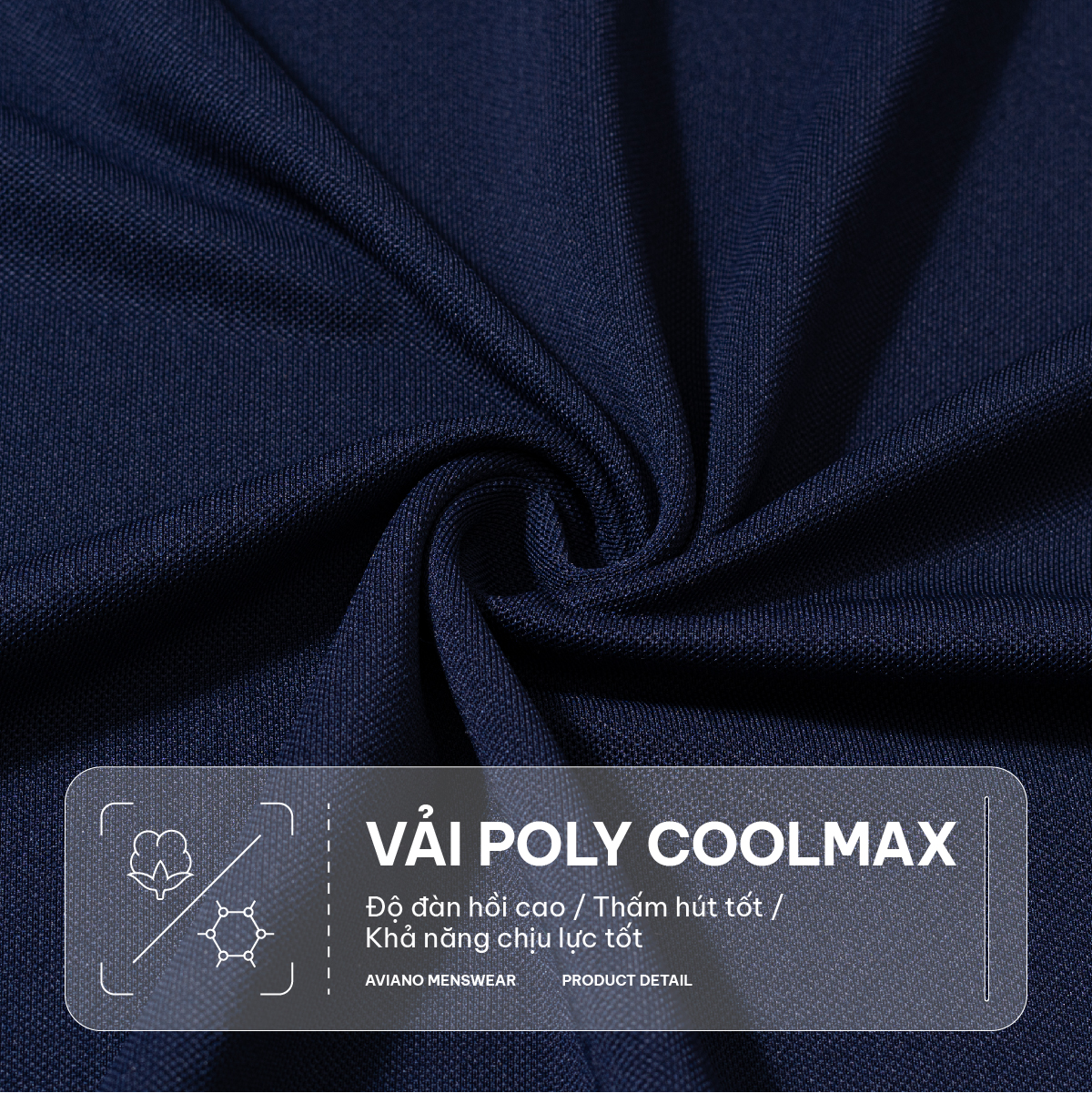 Mô tả Bộ Quần Áo Nam AVIANO Polo Cộc Tay, Bộ Quần Áo Nam Mùa Hè Chất  Liệu Poly Coolmax Thoáng Khí - 3