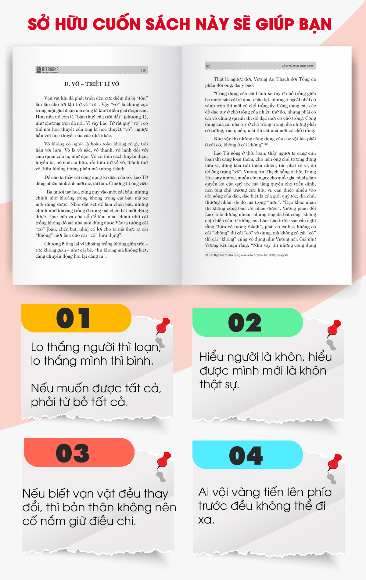 Mô tả Sách Lão Tử Đạo Đức Kinh - Nguyễn Hiến Lê - Triết Lý Và Đạo Đức Kinh Của Lão Tử - Tinh Hoa Lịch Sử Triết Học - 4