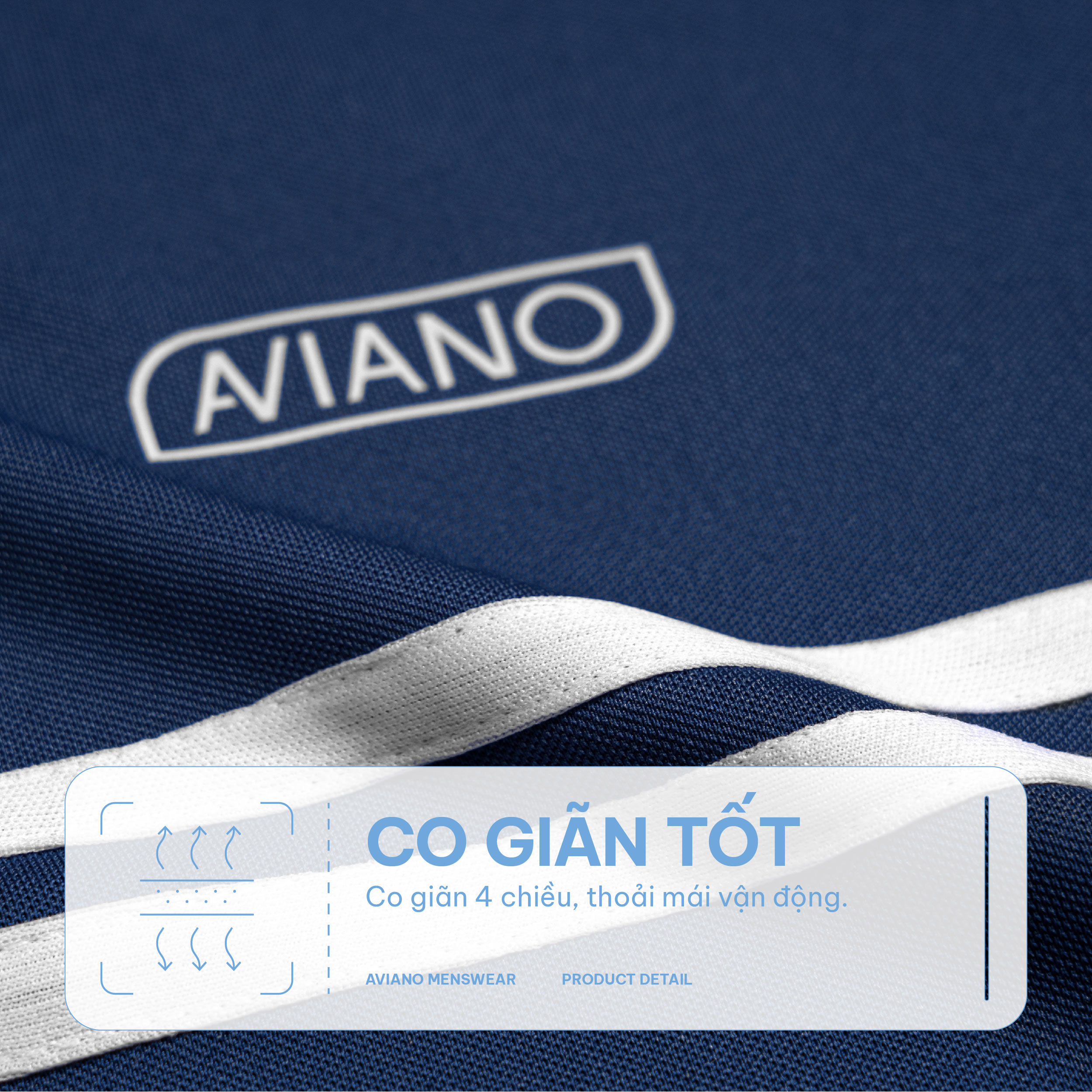 Mô tả Bộ Thể Thao Nam AVIANO Polo Tay Ngắn, Bộ Quần Áo Nam Mùa Hè Thể Thao Chất Liệu Thấm Hút Mồ Hôi - 4