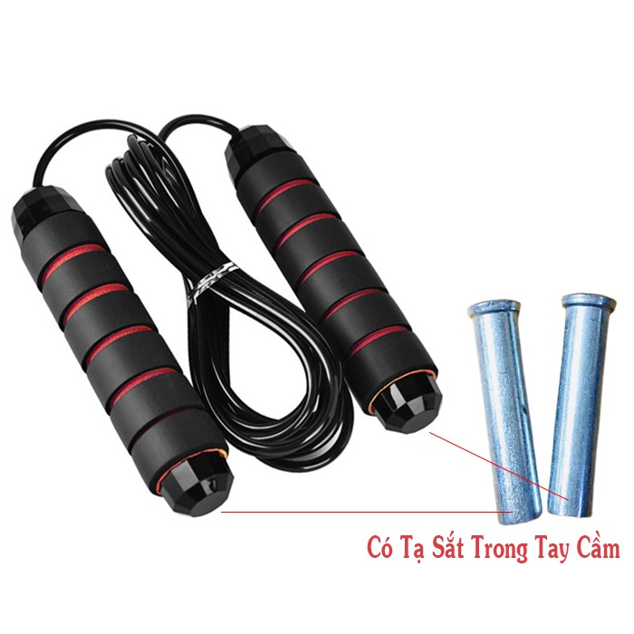 Mô tả Dây Nhảy Cá Nhân Lõi Cáp Tích Hợp Tạ Sắt Tay Cầm Cao Cấp Tập Thể Thao Chính Hãng Đại Nam Sport - 3