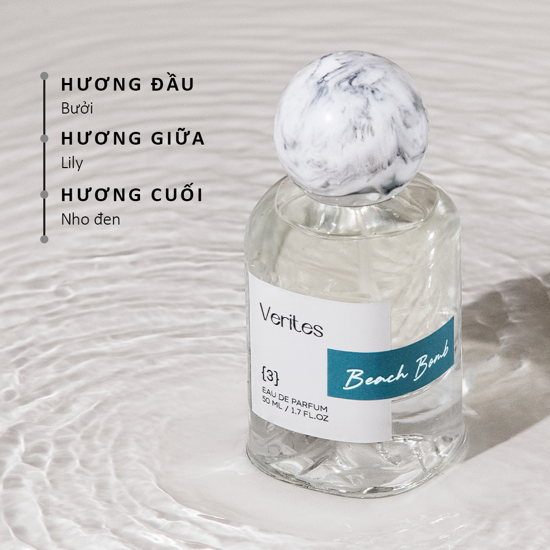 Mô tả Nước Hoa Nữ Verites Beach Bomb Nhẹ Nhàng, Tươi mát, Đáng Yêu 50ml - 2