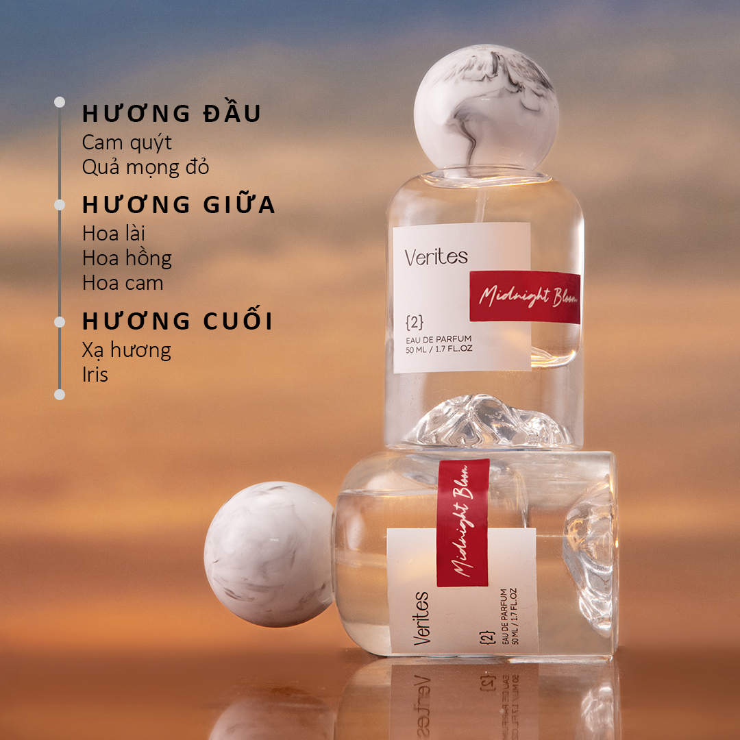 Mô tả Nước Hoa Nữ Verites Midnight Bloom Quyến rũ, Thanh Lịch, Trưởng thành 50ml - 2