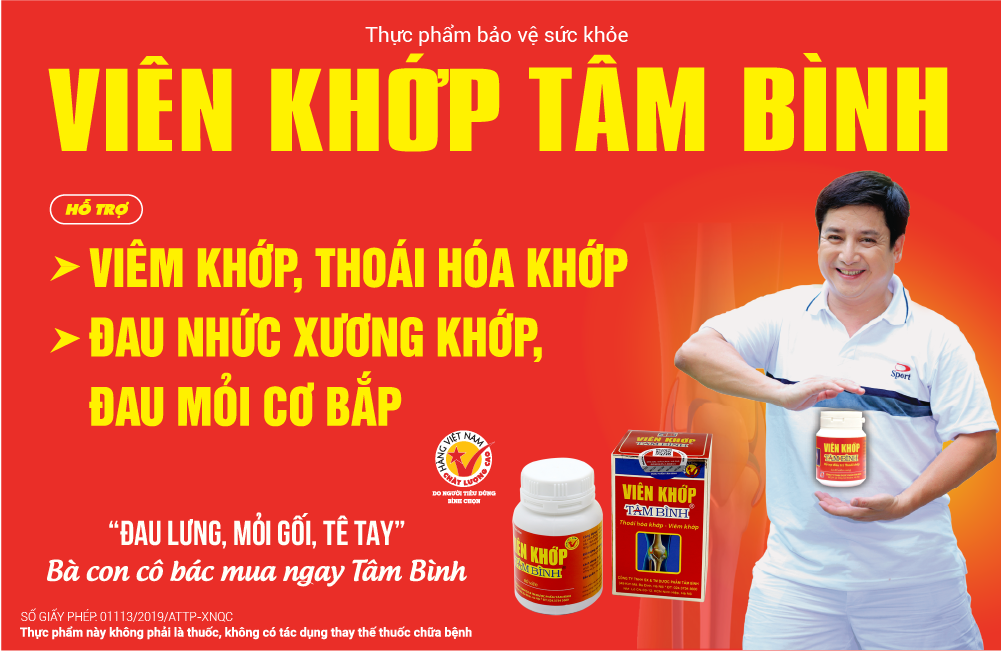 Mô tả Combo 03 hộp viên khớp Tâm Bình Hỗ trợ giảm đau khớp, viêm khớp, thoái hóa khớp từ thảo dược - 1