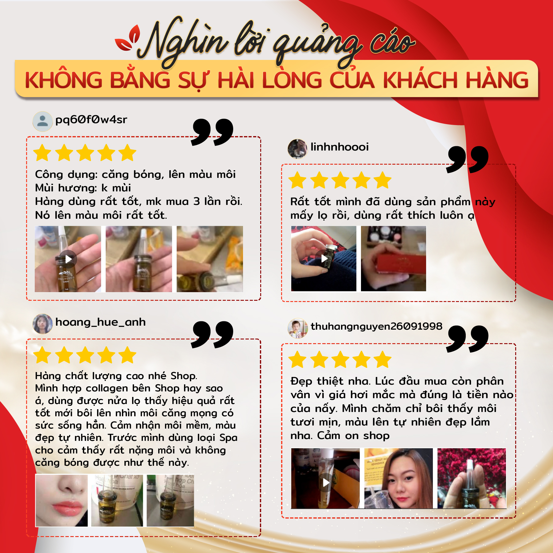 Mô tả Tinh chất collagen tươi Vieskin Luxury dưỡng môi sau phun xăm, kích màu sắc nét, tự nhiên, siêu căng bóng, lọ 7ml - 8