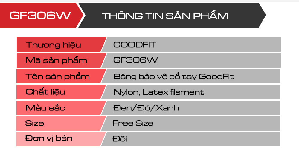 Mô tả Băng bảo vệ cổ tay tập thể thao GoodFit GF306W có thể điều chỉnh - 11