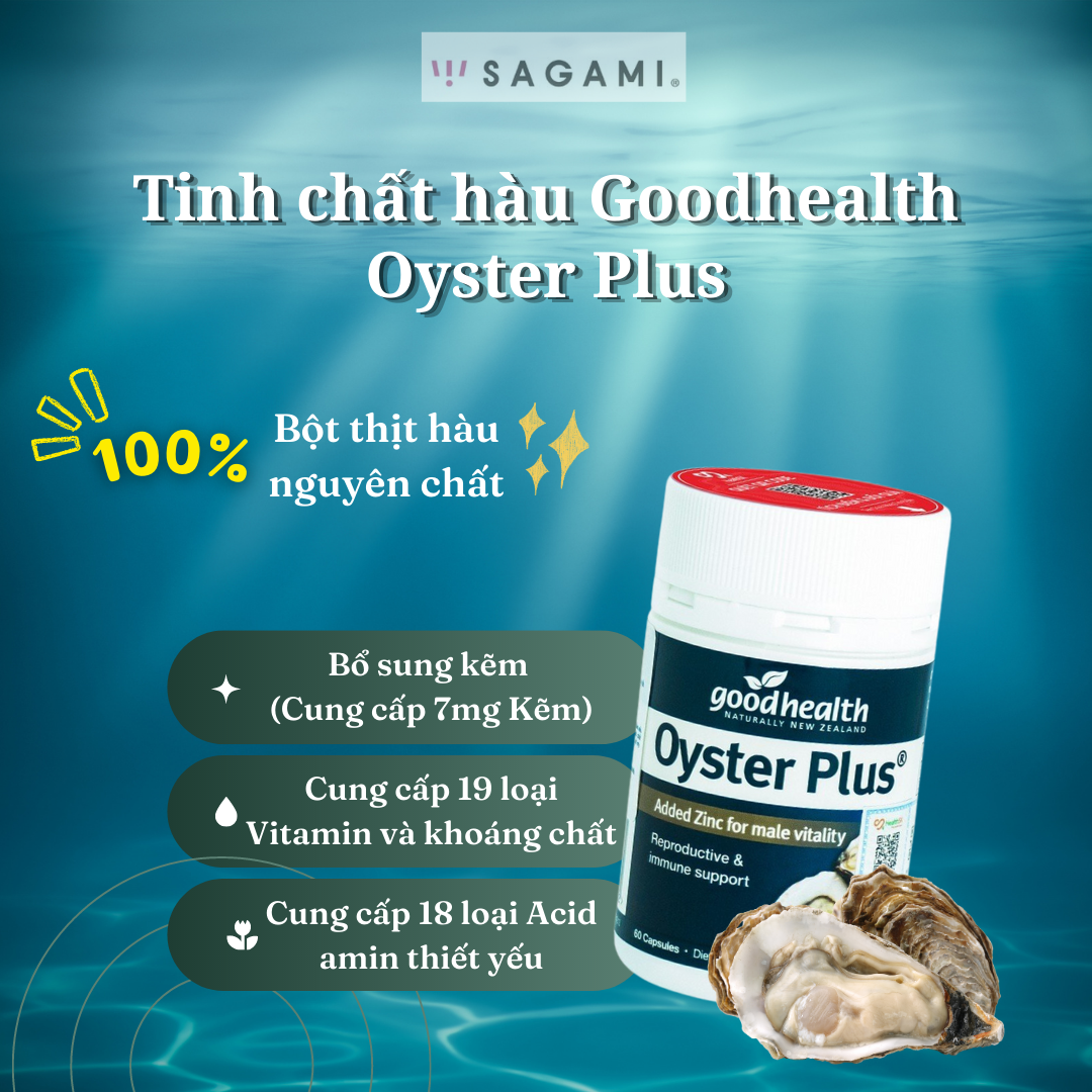 Mô tả Tinh chất hàu Goodhealth Oyster plus – tăng cường sinh lực – 01 hộp - 1