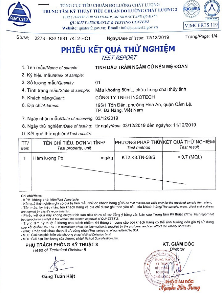 Mô tả Tinh dầu tràm ngâm củ nén Mệ Đoan giữ ấm kháng khuẩn đuổi muỗi giữ ấm 50ml - 4
