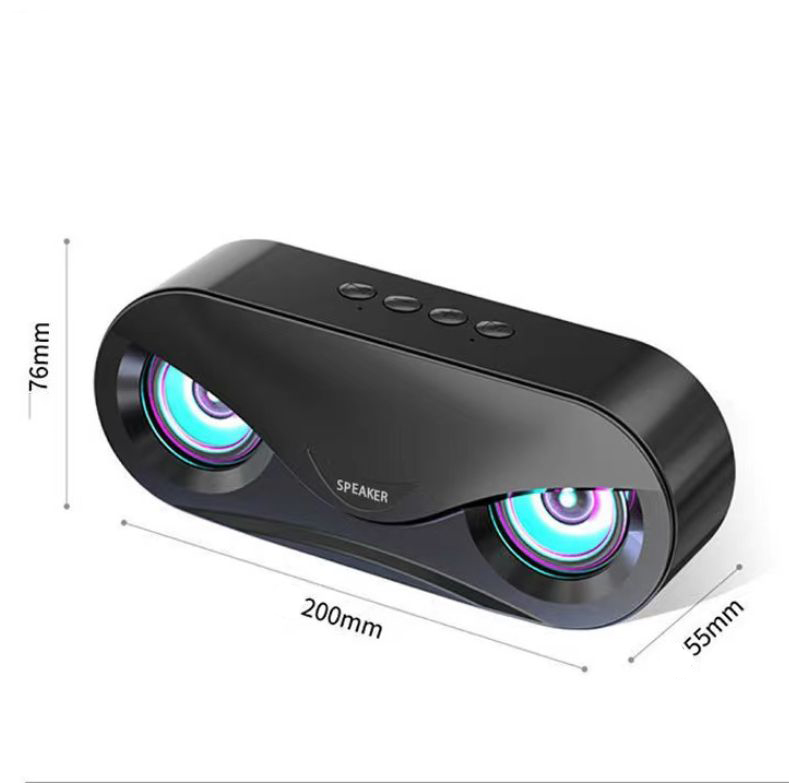 Mô tả Loa bluetooth không dây ZTU SMART M06 âm thanh nổi, Đèn Led mắt cú siêu đẹp.Hỗ trợ sạc điện tiện lợi - 2