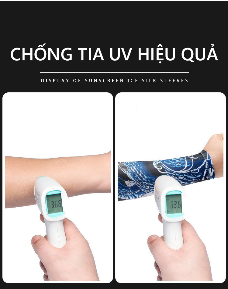 Mô tả Găng Tay Chống Nắng UPF 50+ Ống Tay Chống Nắng Sport chống UV Vải Thoáng Khí Co Giãn 4 Chiều Cleacco GTCNS Boro Sport - 6