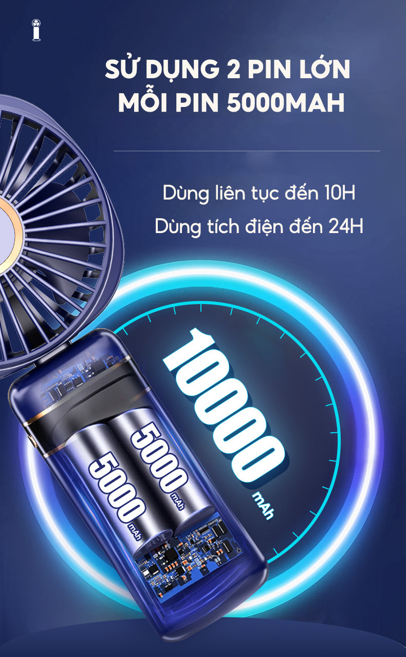 Kích thước quạt mini HOKU