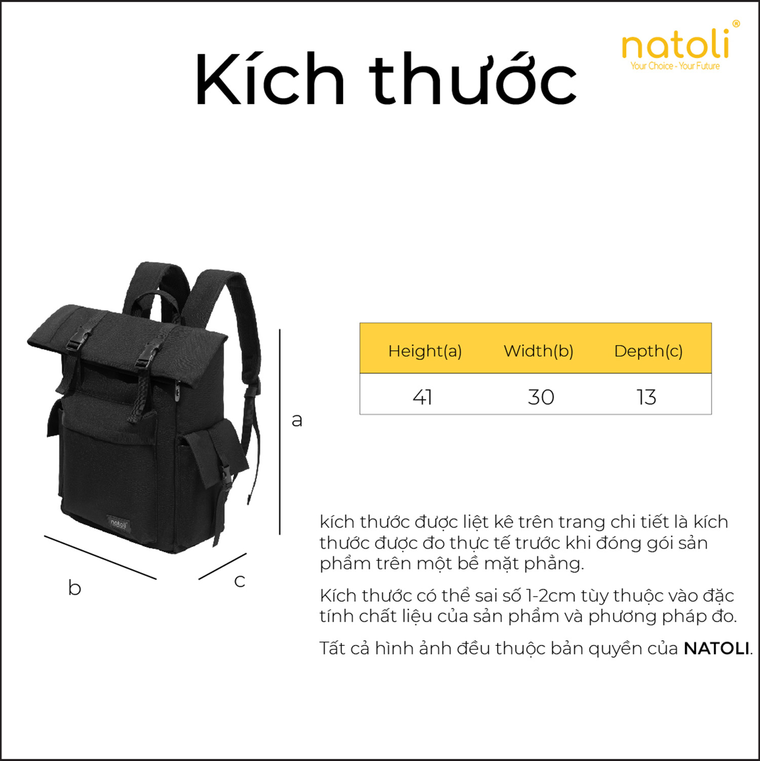 Balo NATOLI nhiều ngăn