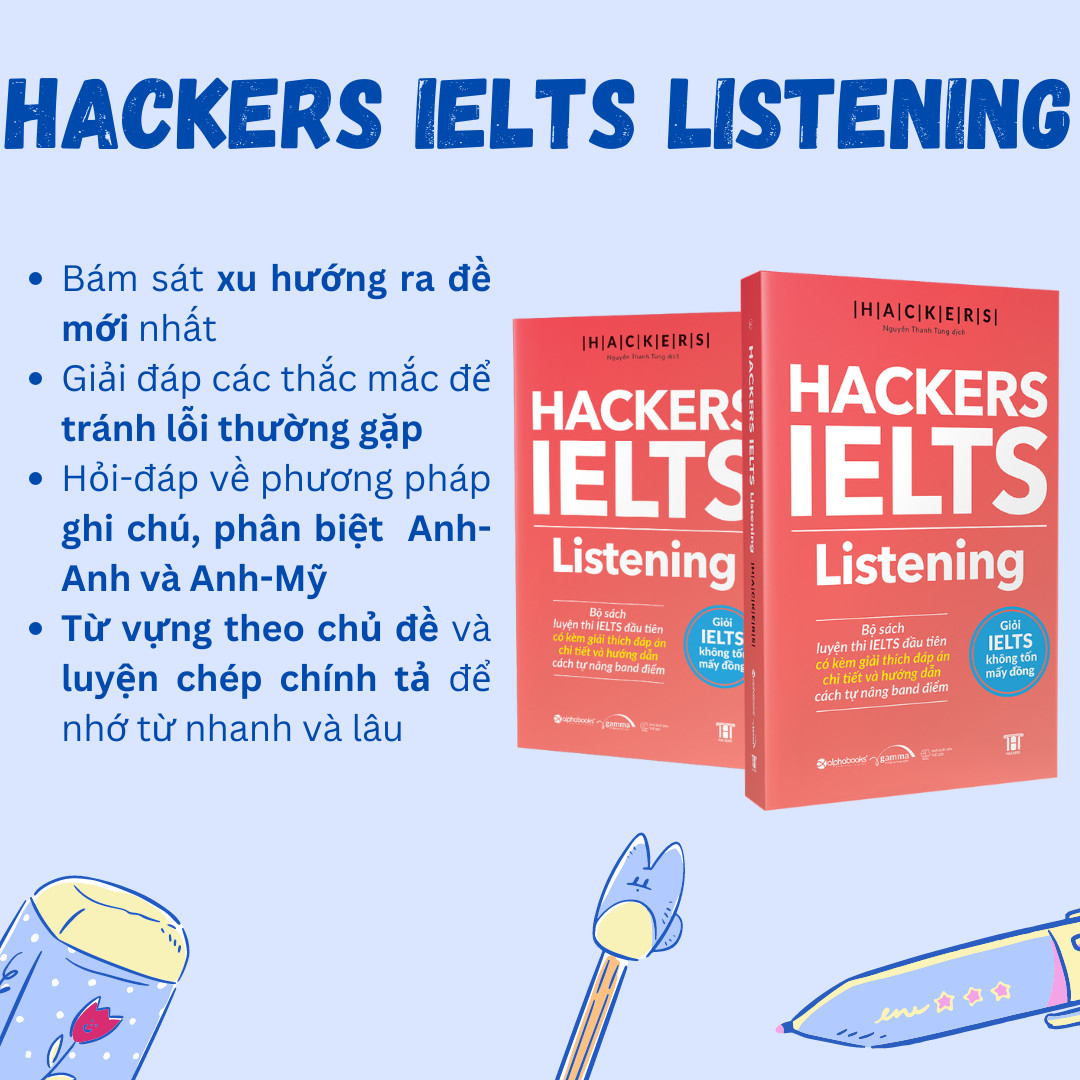 Sách Hacker IELTS Listening (Kèm Giải Thích Đáp Án Chi Tiết Và Hướng ...