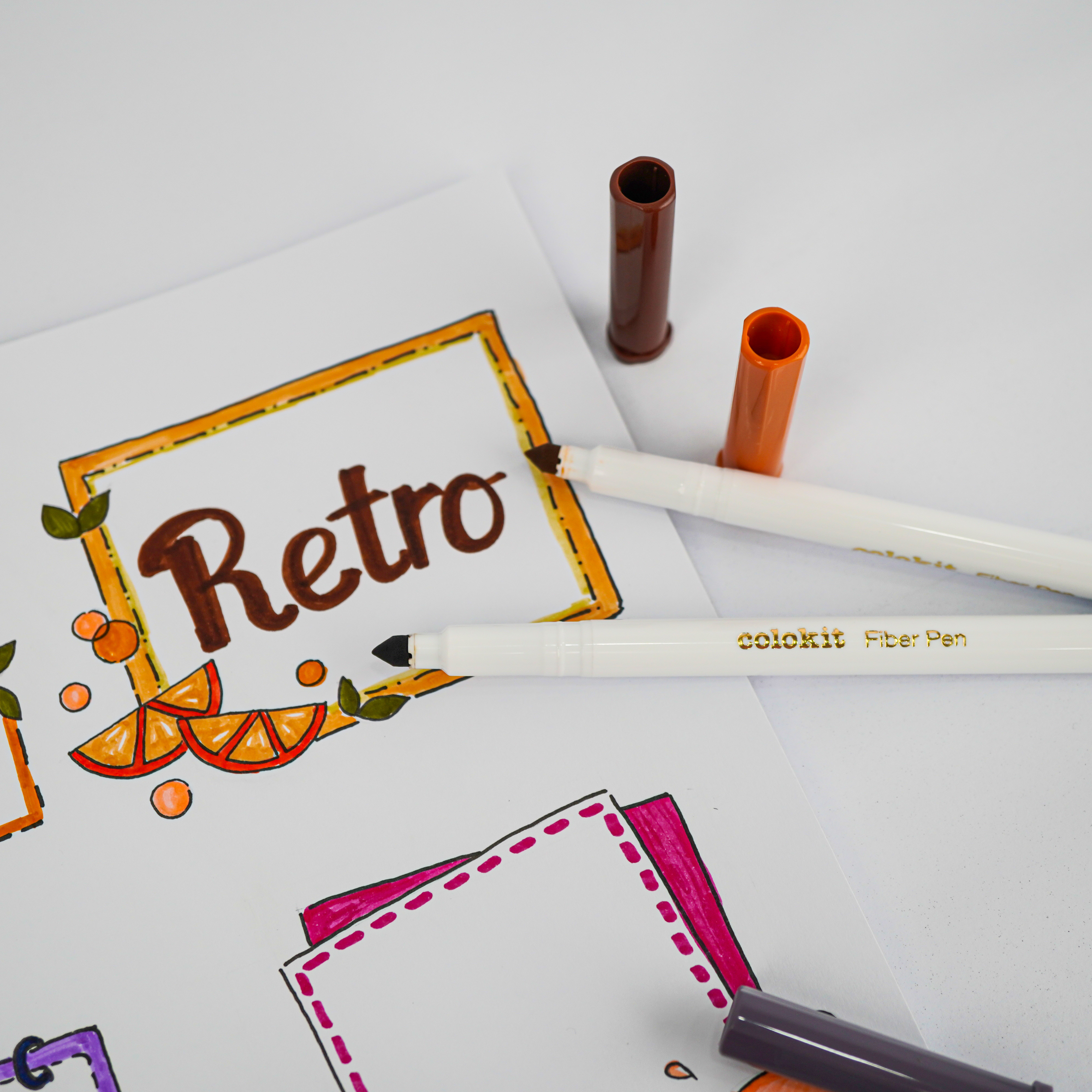 Mô tả Bút lông màu Fiber Pen Thiên Long Colokit - Combo bút lông màu Fiber Pen 40/56/76 cây màu rửa được - 1