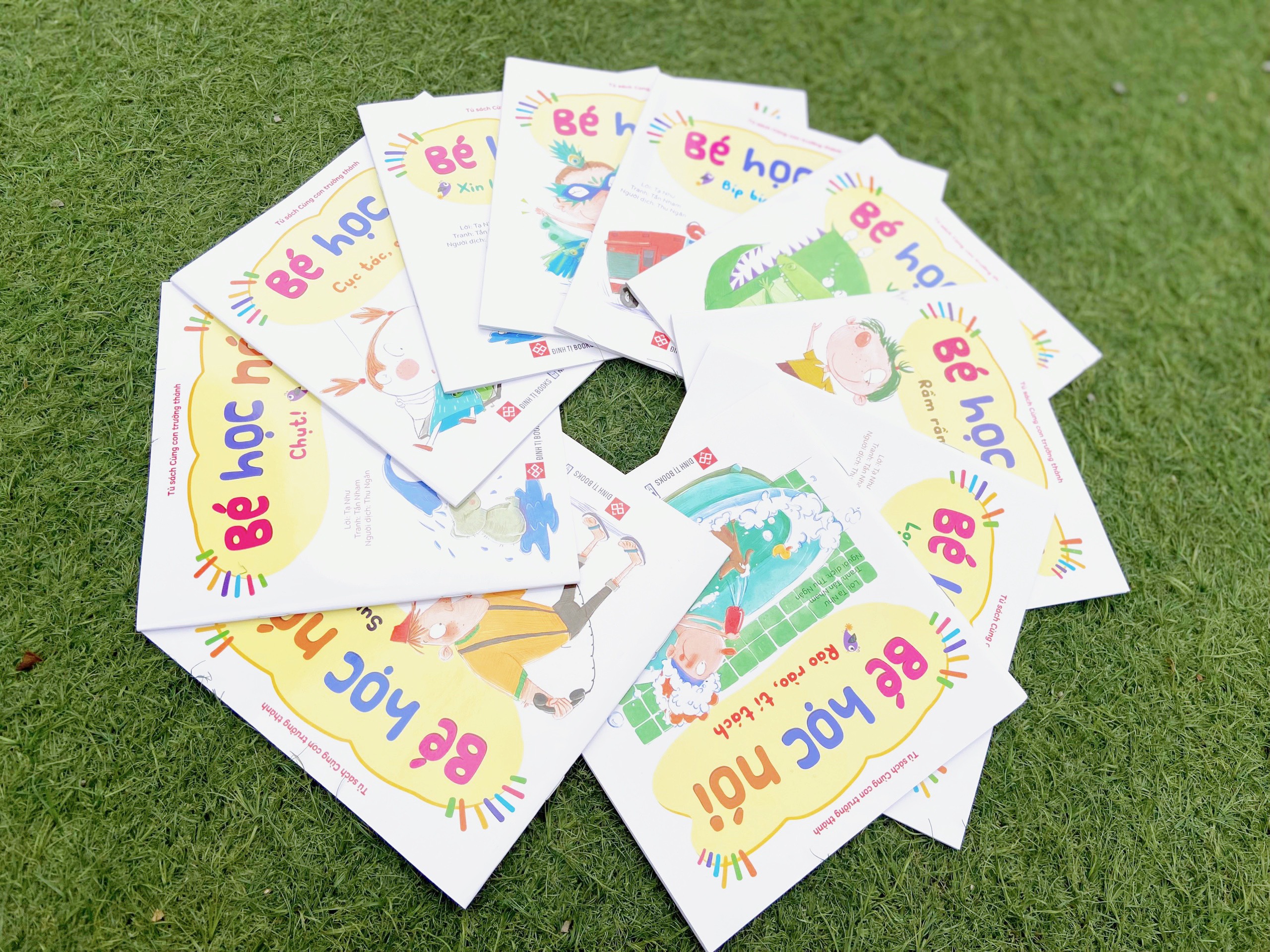 Mô tả Sách - Bé học nói - Cho trẻ từ 0 - 6 tuổi, giúp trẻ tập nói, học từ ngữ - Bộ 10 chủ đề - Đinh Tị Books - 1