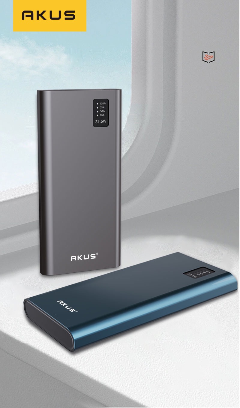 Mô tả Sạc dự phòng 10000 mah sạc nhanh 22.5W AKUS DP260 - Hàng chính hãng - 1