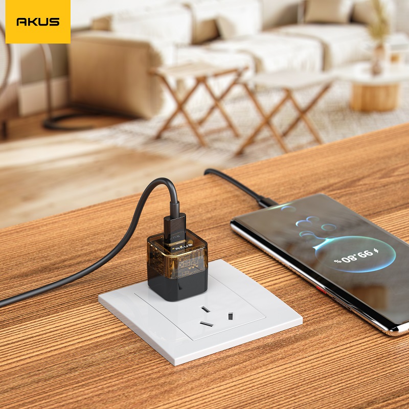 Mô tả Củ sạc nhanh 20W mini 2 cổng sạc AKUS S140 - 3