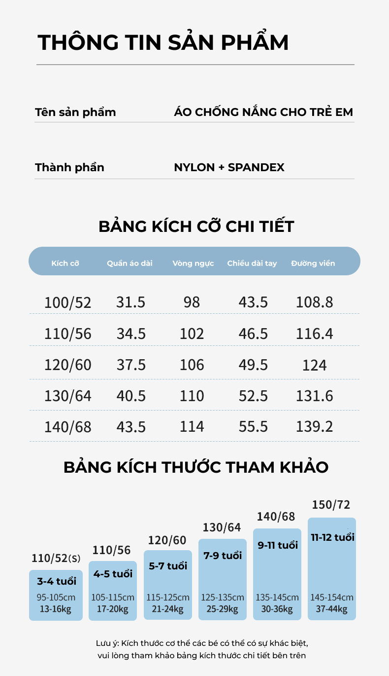 Mô tả Áo chống nắng cho bé siêu mỏng Shukiku Nhật Bản, chống UV UPF 50+, có mũ, che tay và cằm - 6