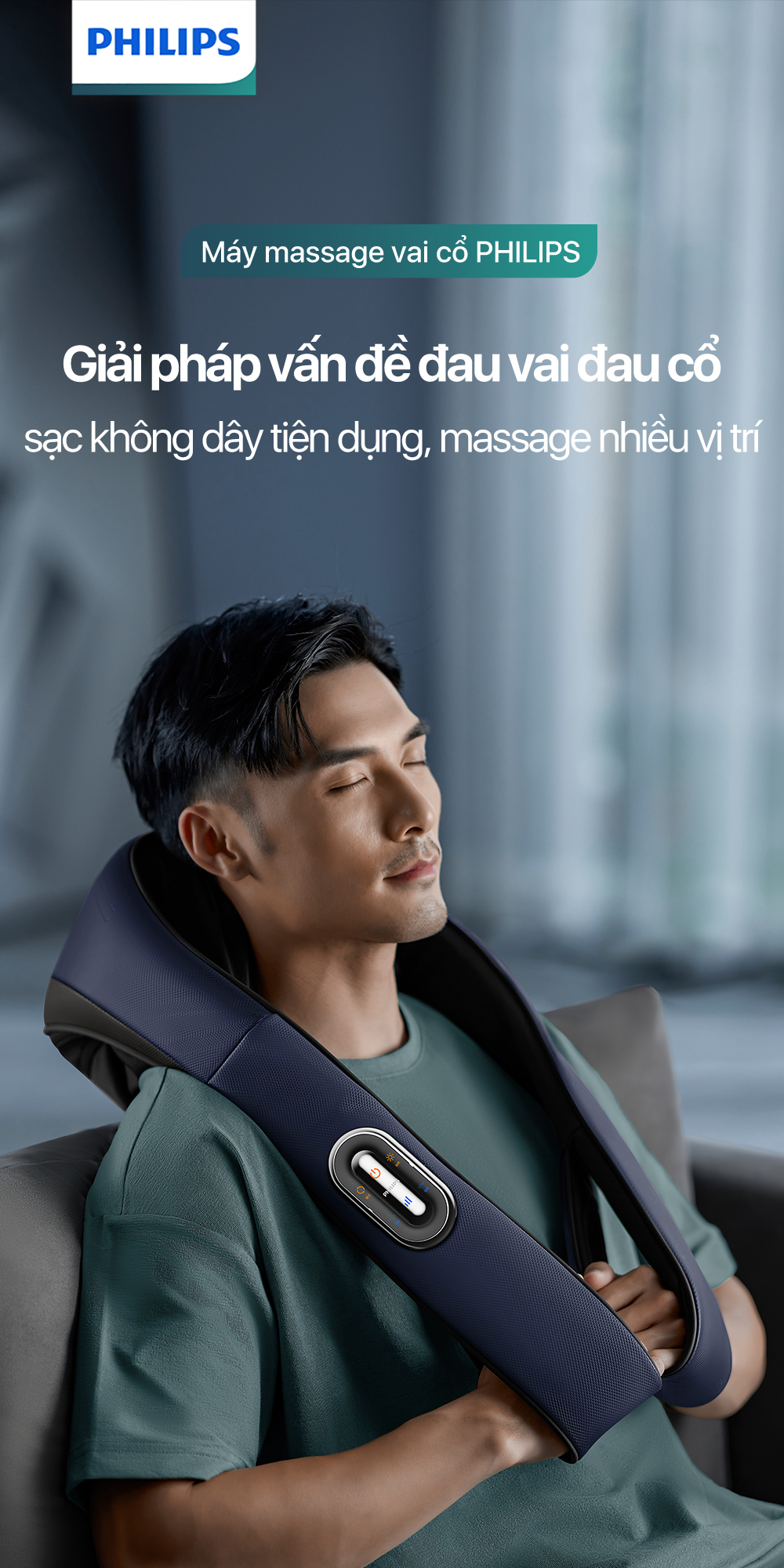 Máy massage cổ vai gáy Philips 3521