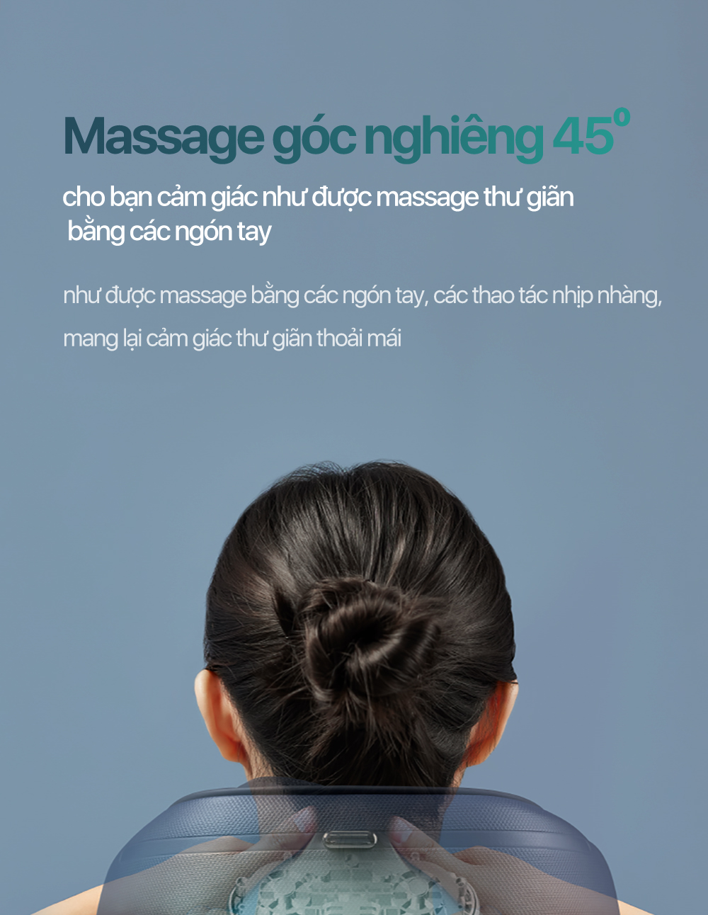 Máy massage cổ vai gáy Philips 3521 thiết kế