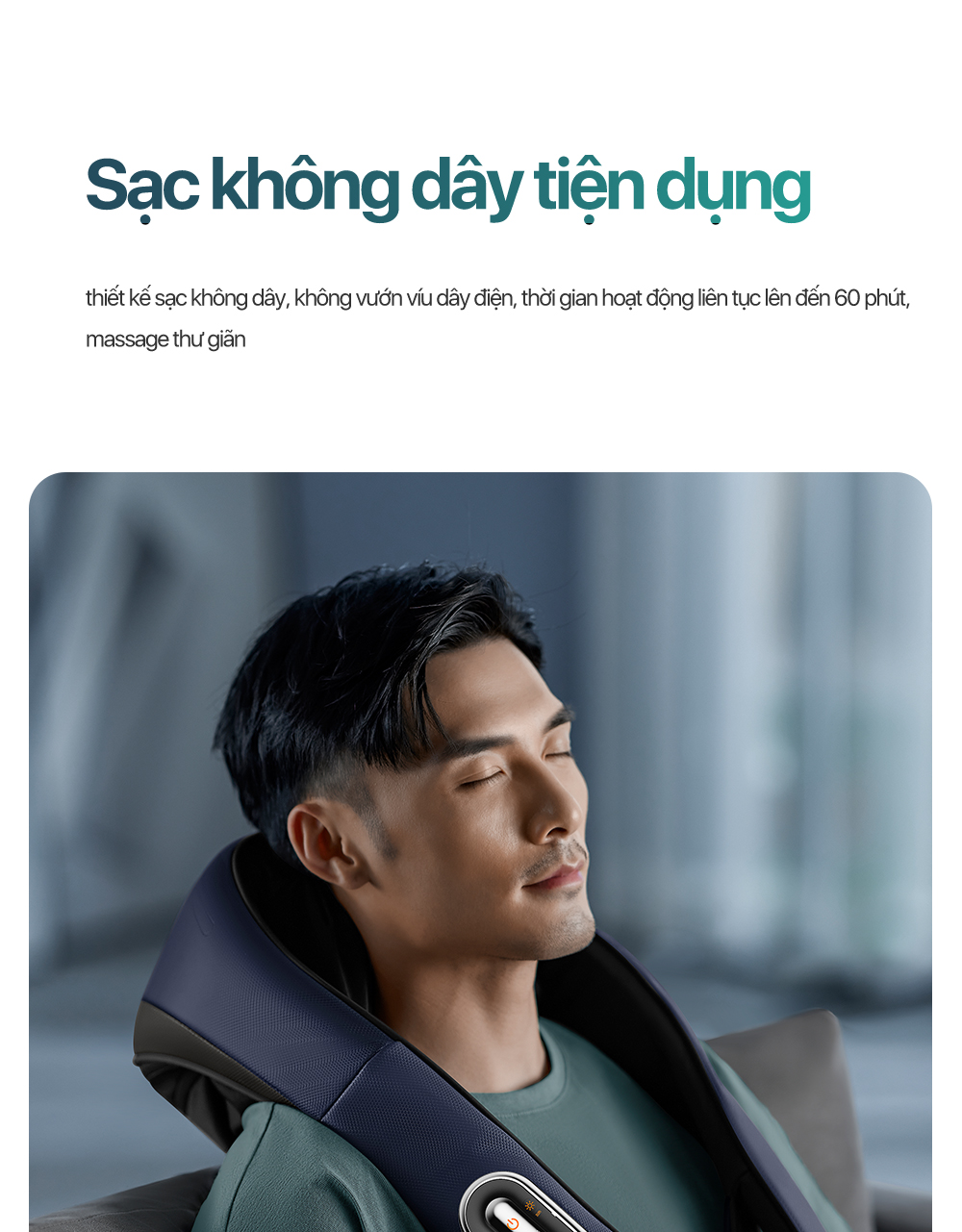 Máy massage cổ vai gáy Philips 3521 hiệu quả