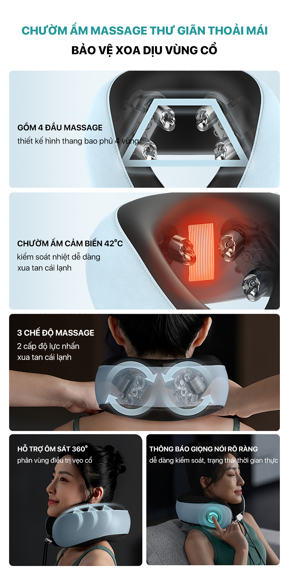 Máy massage cổ vai gáy Philips 3304 - Hình ảnh 3