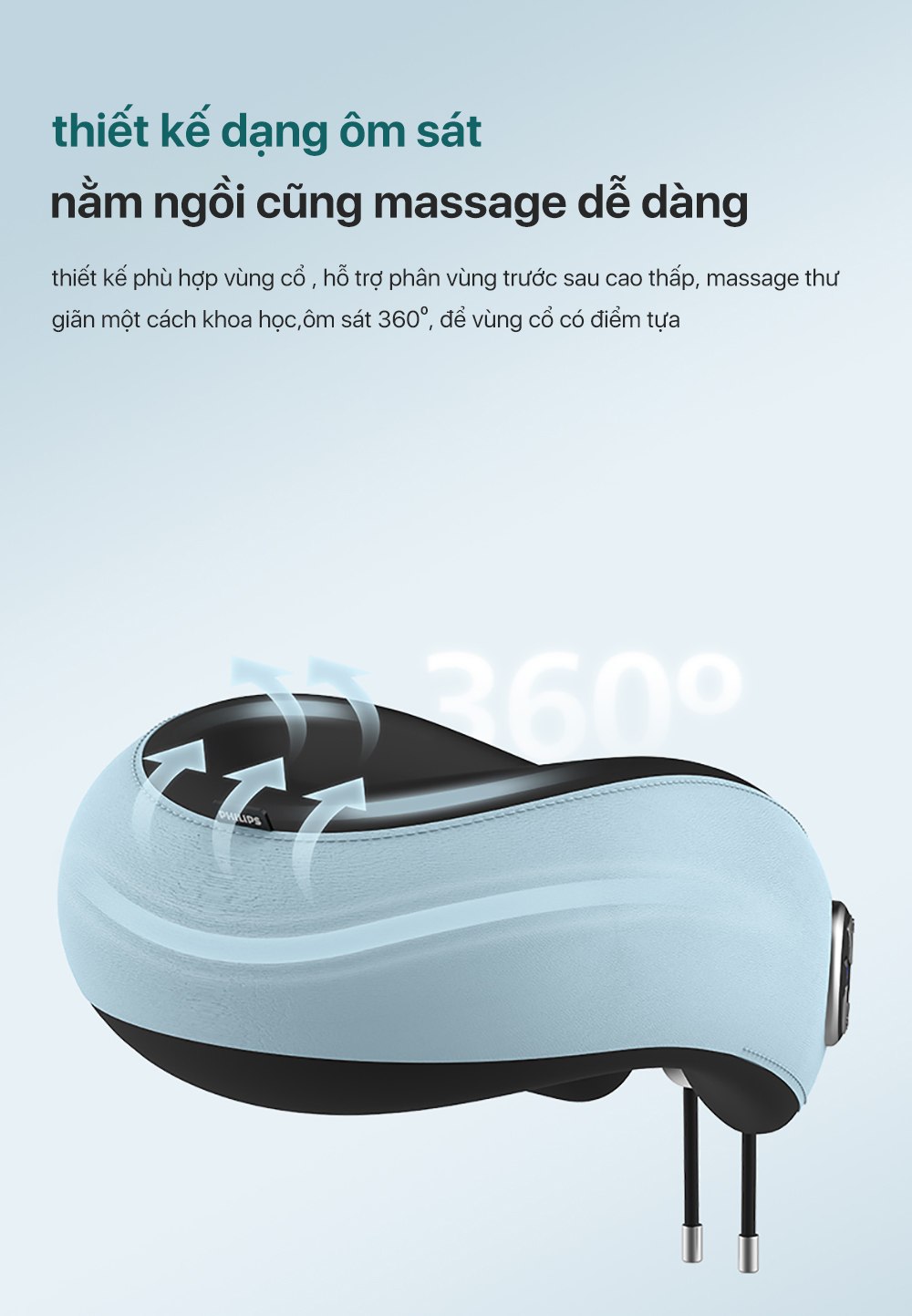 Máy massage cổ vai gáy Philips 3304 - Hình ảnh 9
