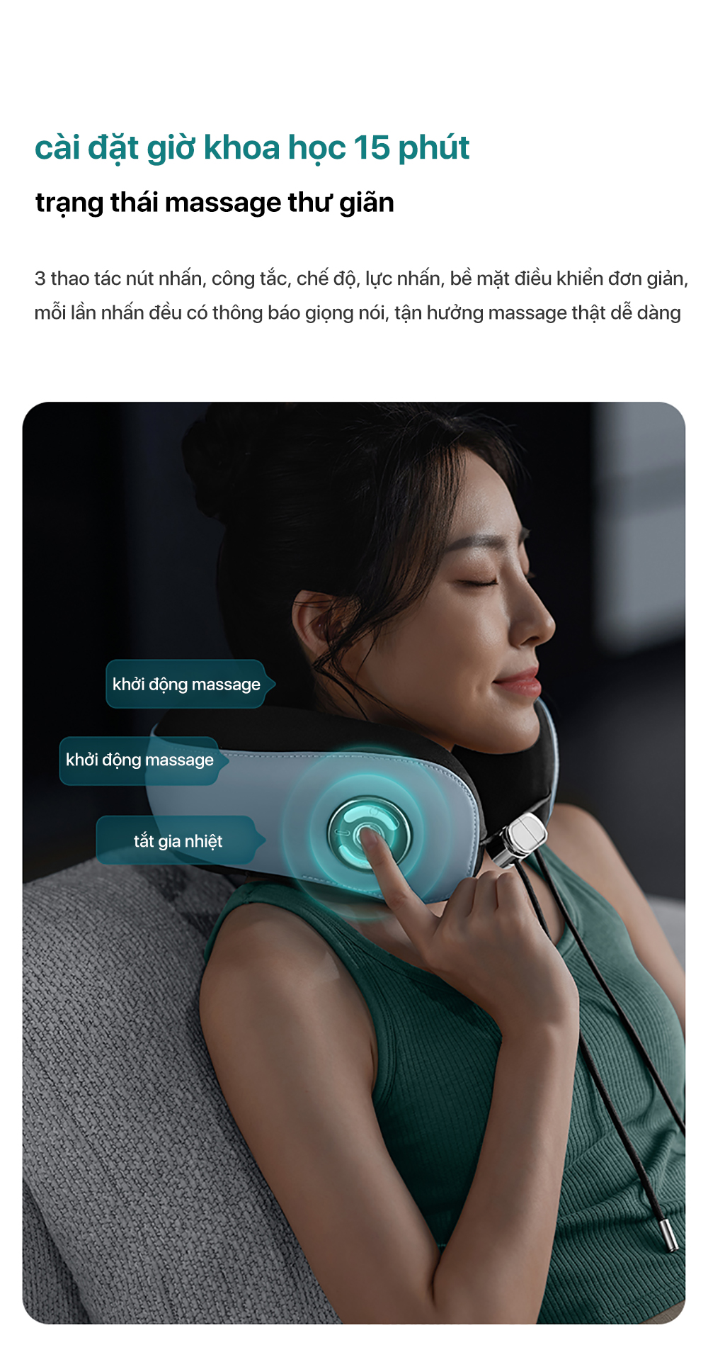Máy massage cổ vai gáy Philips 3304 - Hình ảnh 12