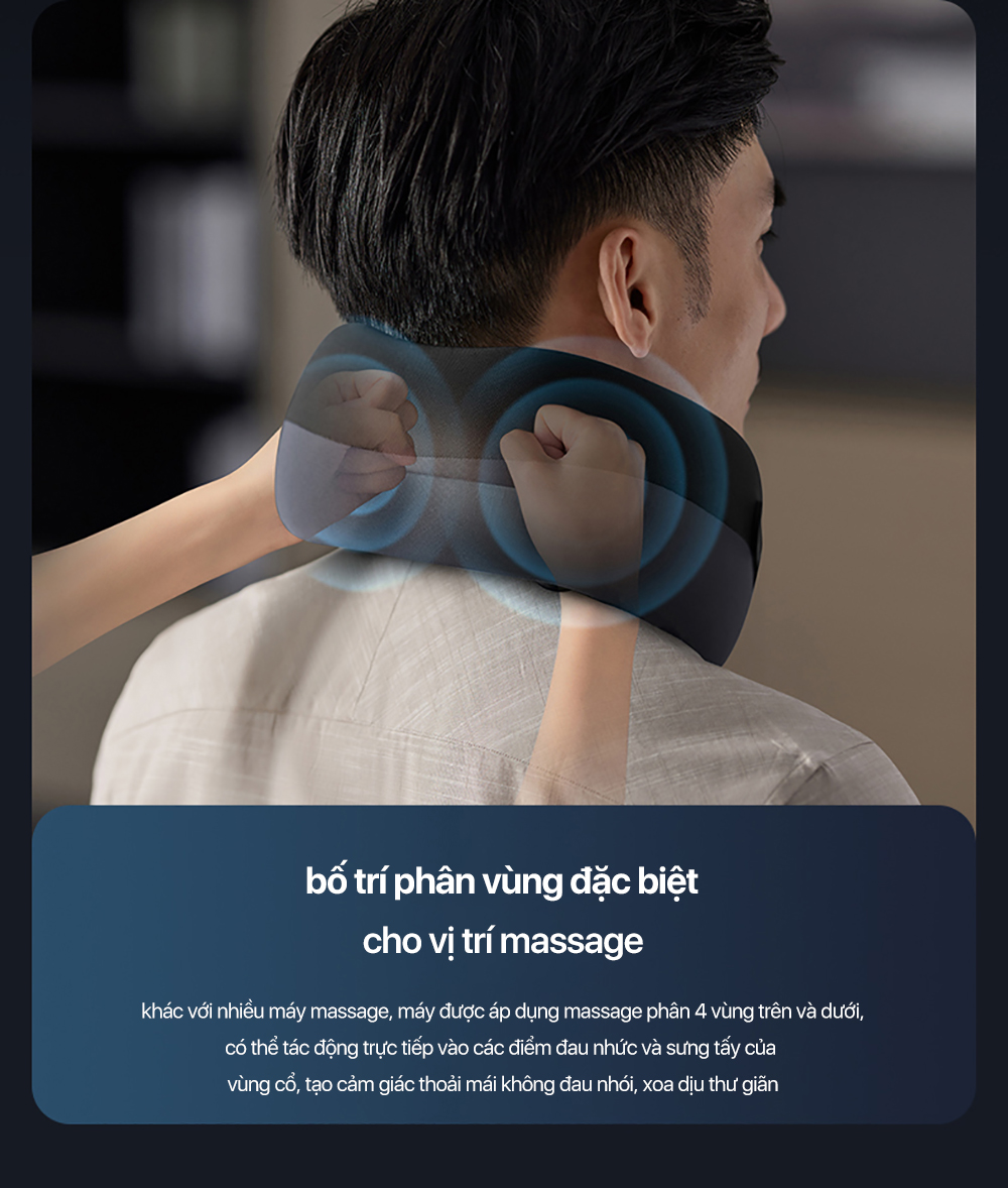 Máy massage Philips 3306 đang được sử dụng