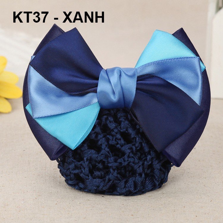 Mô tả GOTI Kẹp Búi Tóc Cao Cấp Đính Nơ Nhiều Màu Kiểu Kẹp Tóc Có Búi Lưới Xinh Xắn Công Sở, Y Tá  KT37 - 7