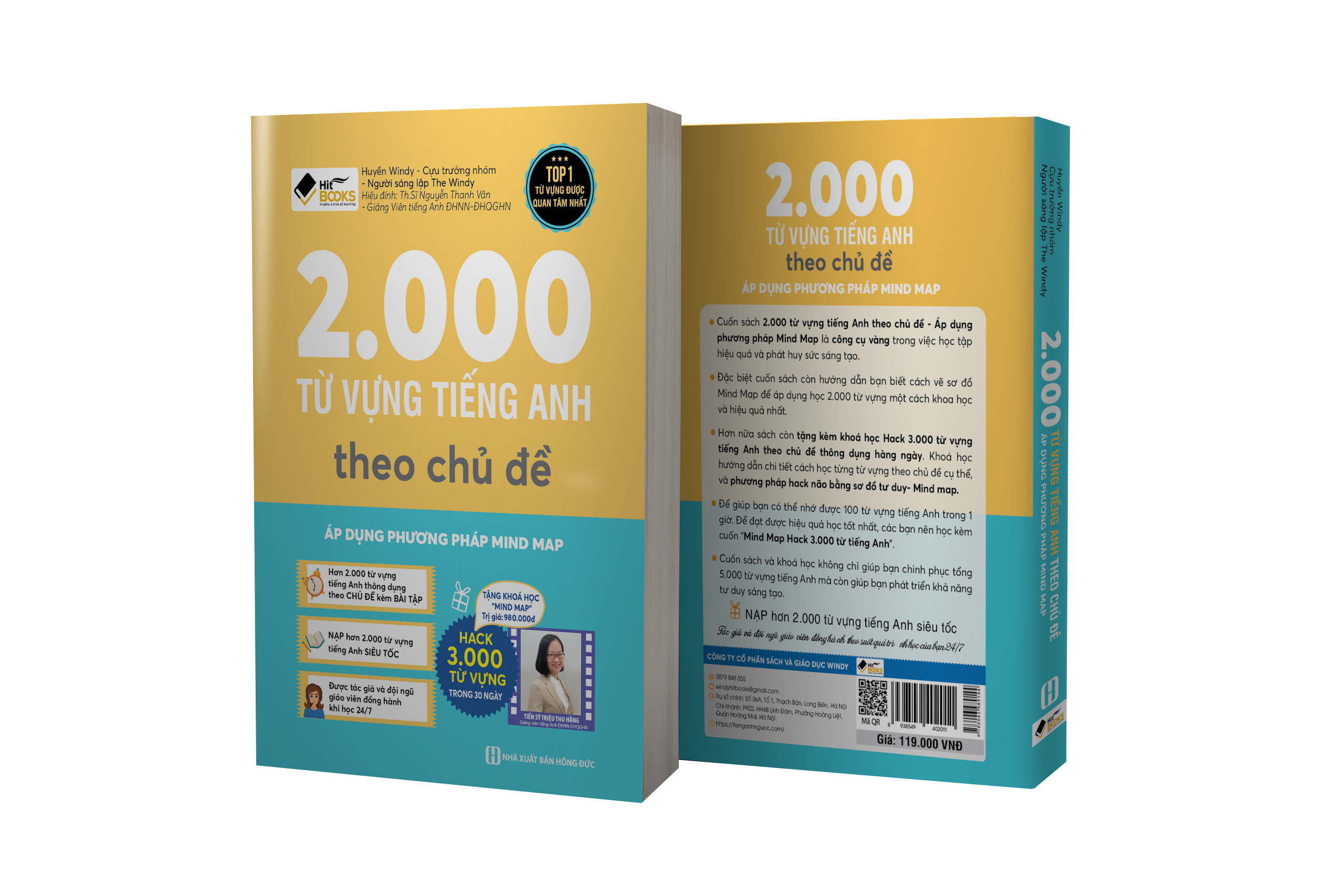 Mô tả Sách - 2000 từ vựng tiếng Anh theo chủ đề - Áp dụng phương pháp mind map - HITBOOKS - 1