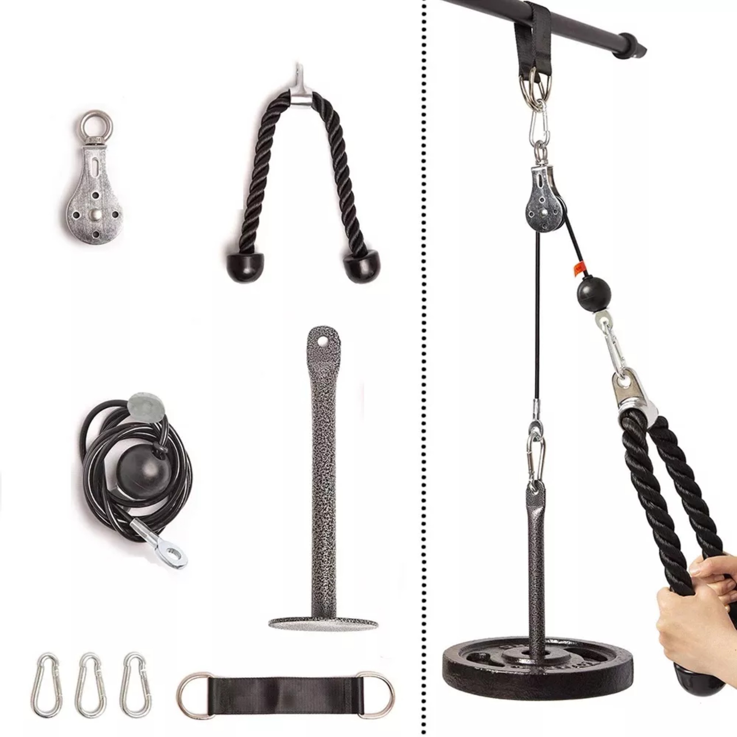 Bộ Dây Cáp Ròng Rọc Tập Gym Tại Nhà | Shopee Việt Nam