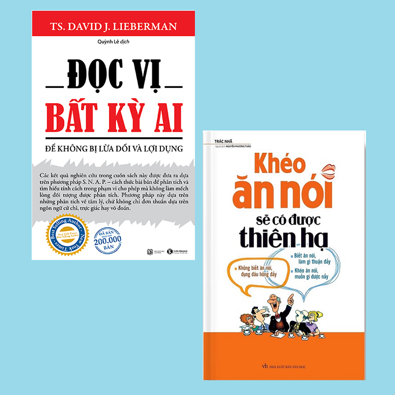 Mô tả Sách - Khéo ăn nói sẽ có được thiên hạ + Đọc vị bất kỳ ai - Bộ 2 cuốn, lẻ tùy chọn - 1