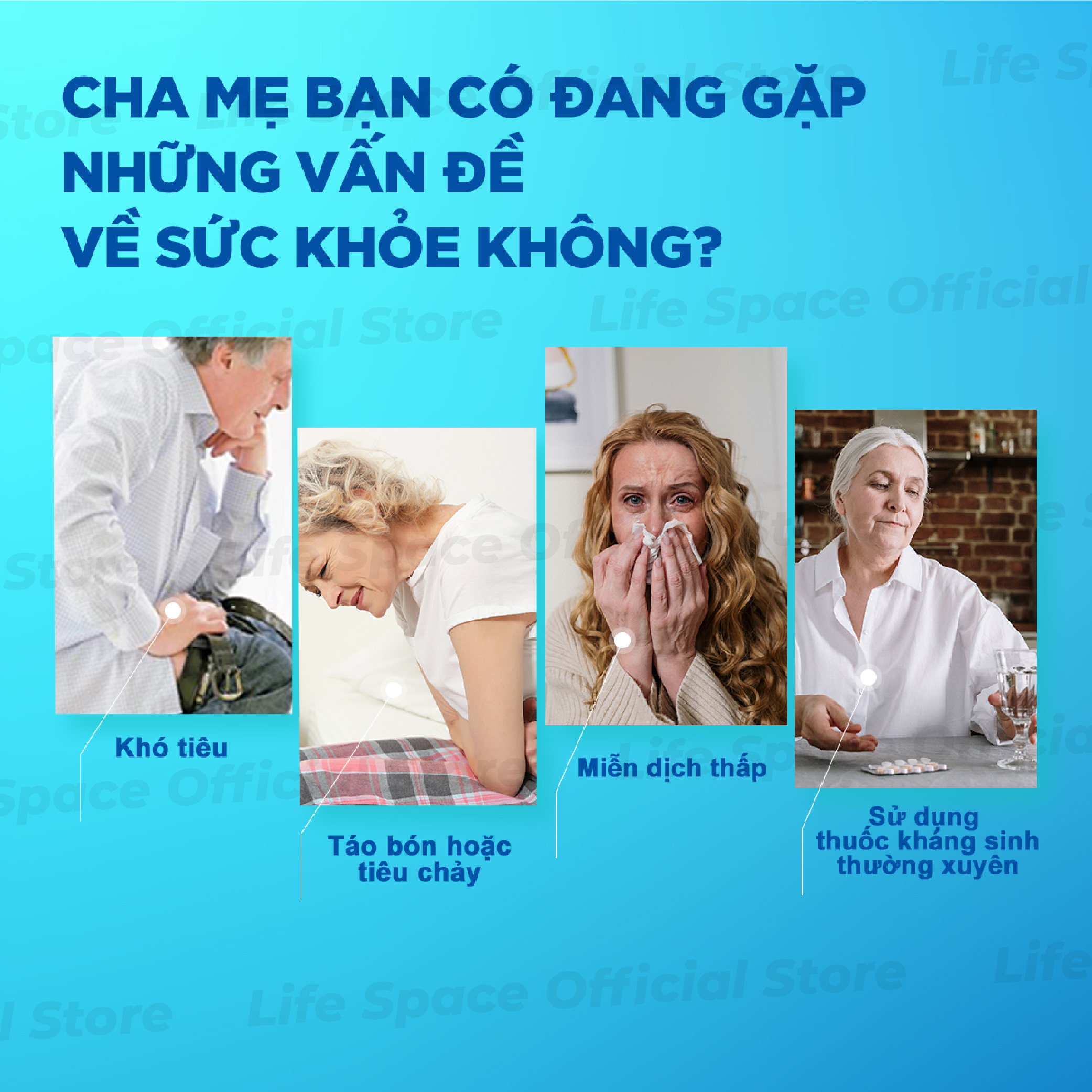 Mô tả Men vi sinh Life Space 60+ hỗ trợ tốt cho tiêu hóa và tăng cường sức đề kháng cho người từ 60 tuổi trở lên (Lọ 60 viên) - 4
