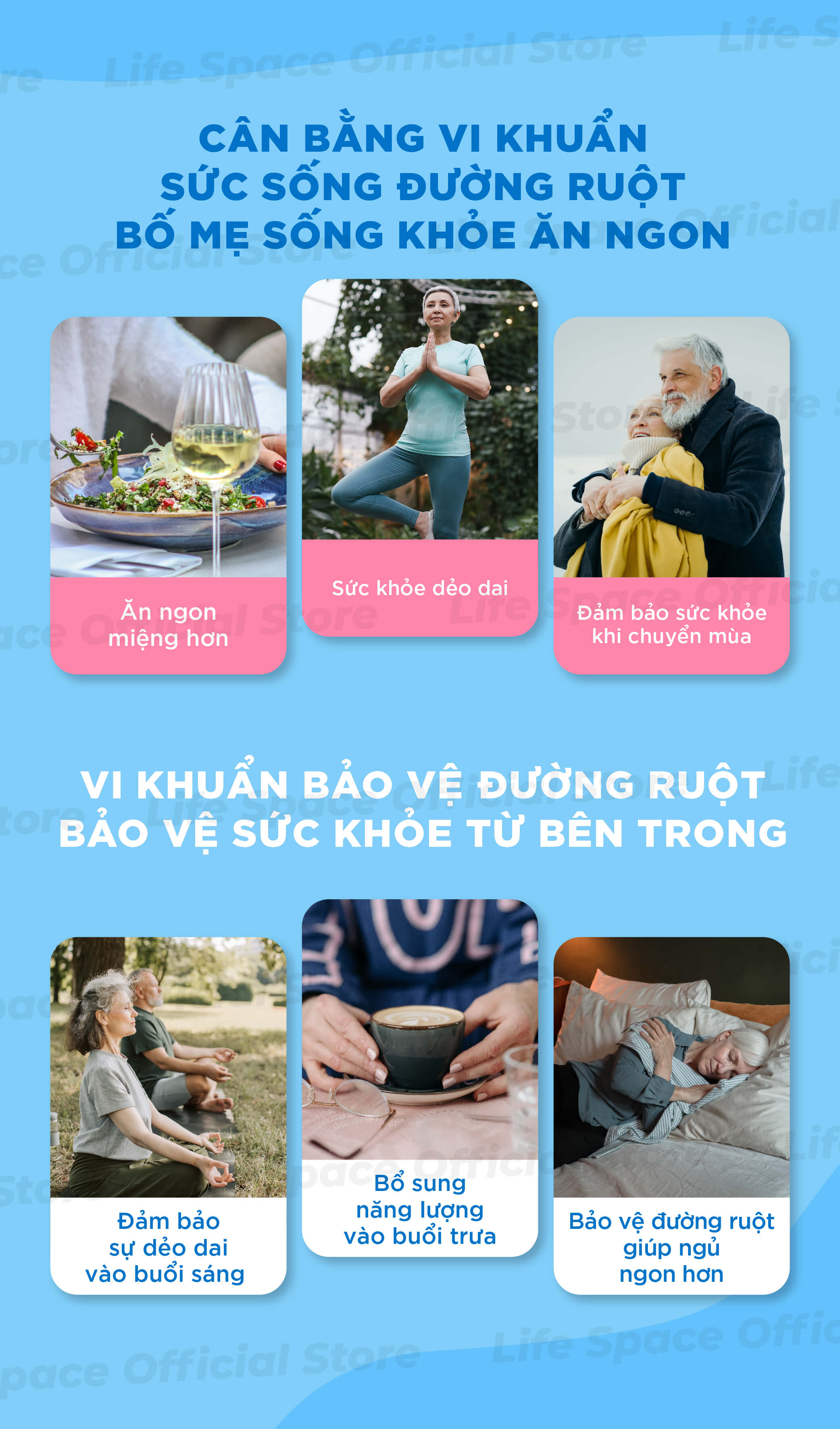 Mô tả Men vi sinh Life Space 60+ hỗ trợ tốt cho tiêu hóa và tăng cường sức đề kháng cho người từ 60 tuổi trở lên (Lọ 60 viên) - 5