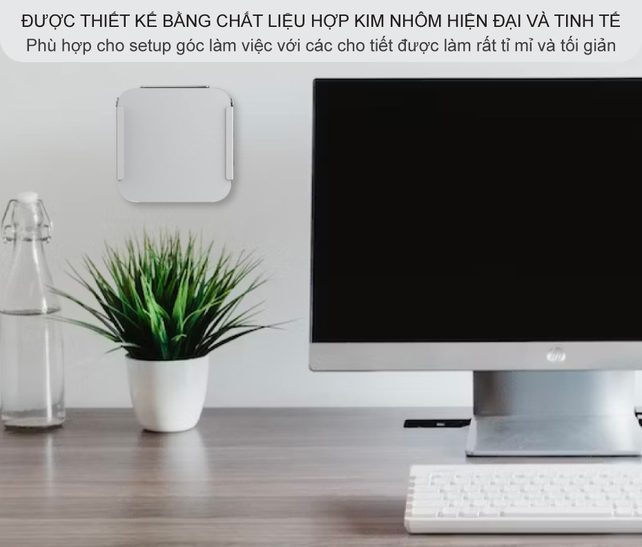 Giá đỡ Mac Mini treo tường gắn sau màn hình chuẩn VESA tiết kiệm không ...