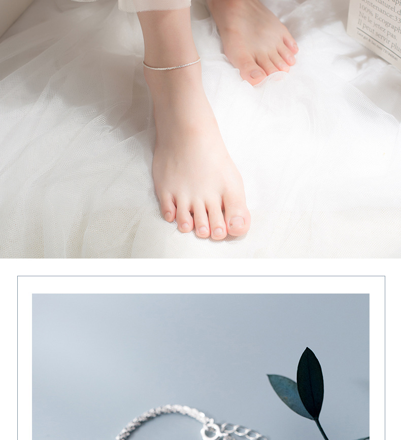 Mô tả Lắc chân bạc CDE Twinkle Silver Anklet CDE9008SV - Lắc chân nữ Lamy bạc S925 cao cấp - 2
