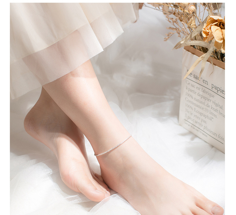 Mô tả Lắc chân bạc CDE Twinkle Silver Anklet CDE9008SV - Lắc chân nữ Lamy bạc S925 cao cấp - 4
