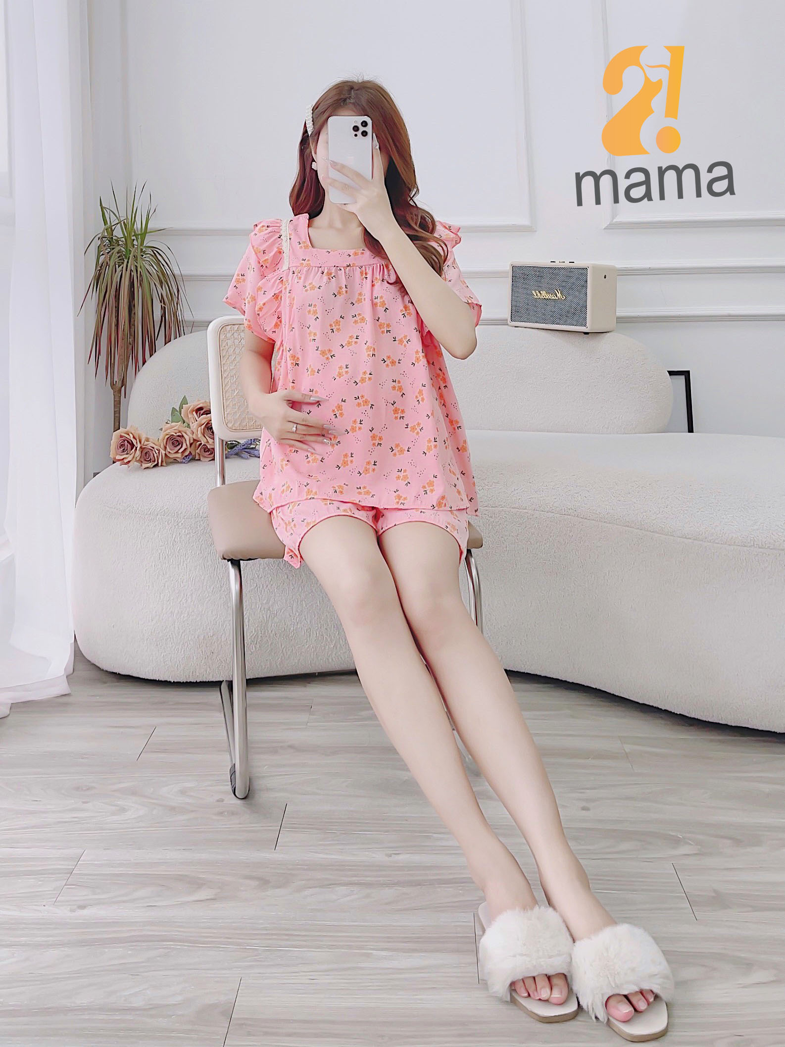 Mô tả Đồ Bộ Bầu Và Sau Sinh 2mama Nhiều Màu Hoa Nhí Siêu Mát Mềm Mại, Dễ Thương Đủ Size 40-75kg - 2