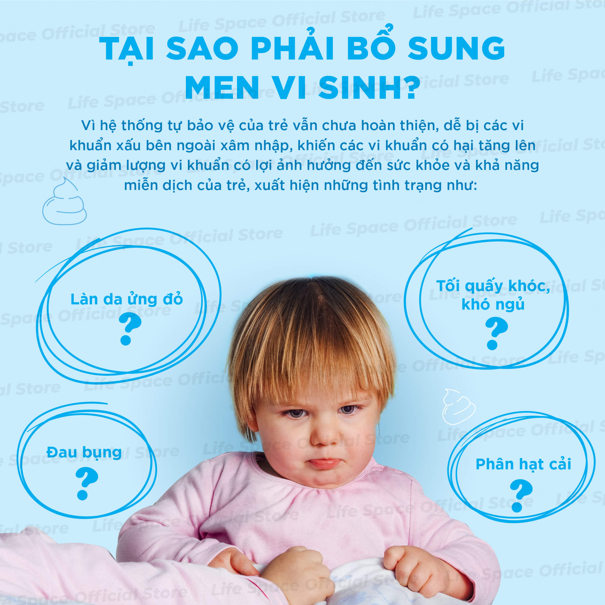 Mô tả Men vi sinh Life Space Powder For Baby giúp hỗ trợ tốt cho tiêu hóa, hỗ trợ tăng cường sức đề kháng cho bé 0-3 tuổi 60g - 3