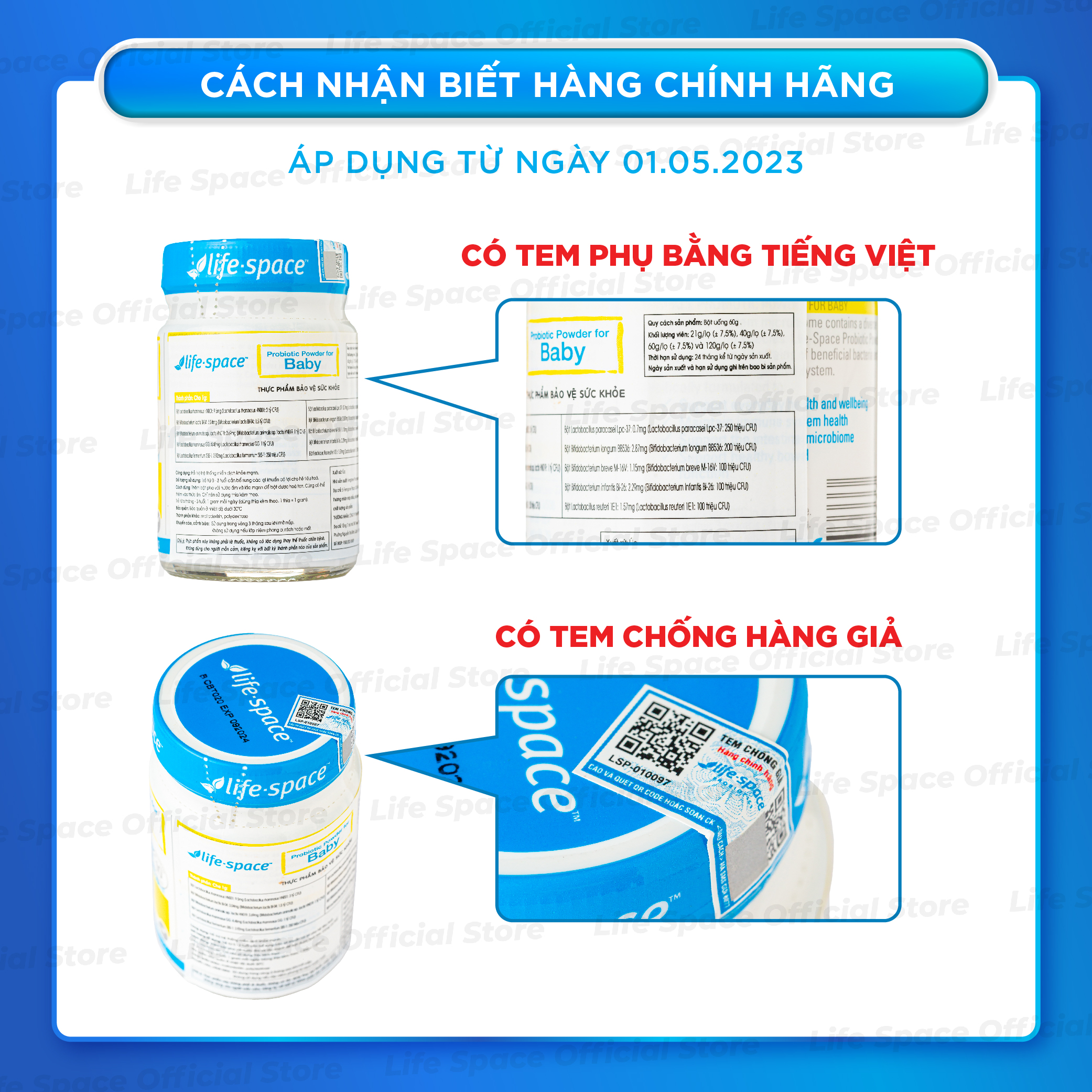 Mô tả Men vi sinh Life Space Powder For Baby giúp hỗ trợ tốt cho tiêu hóa, hỗ trợ tăng cường sức đề kháng cho bé 0-3 tuổi 60g - 8