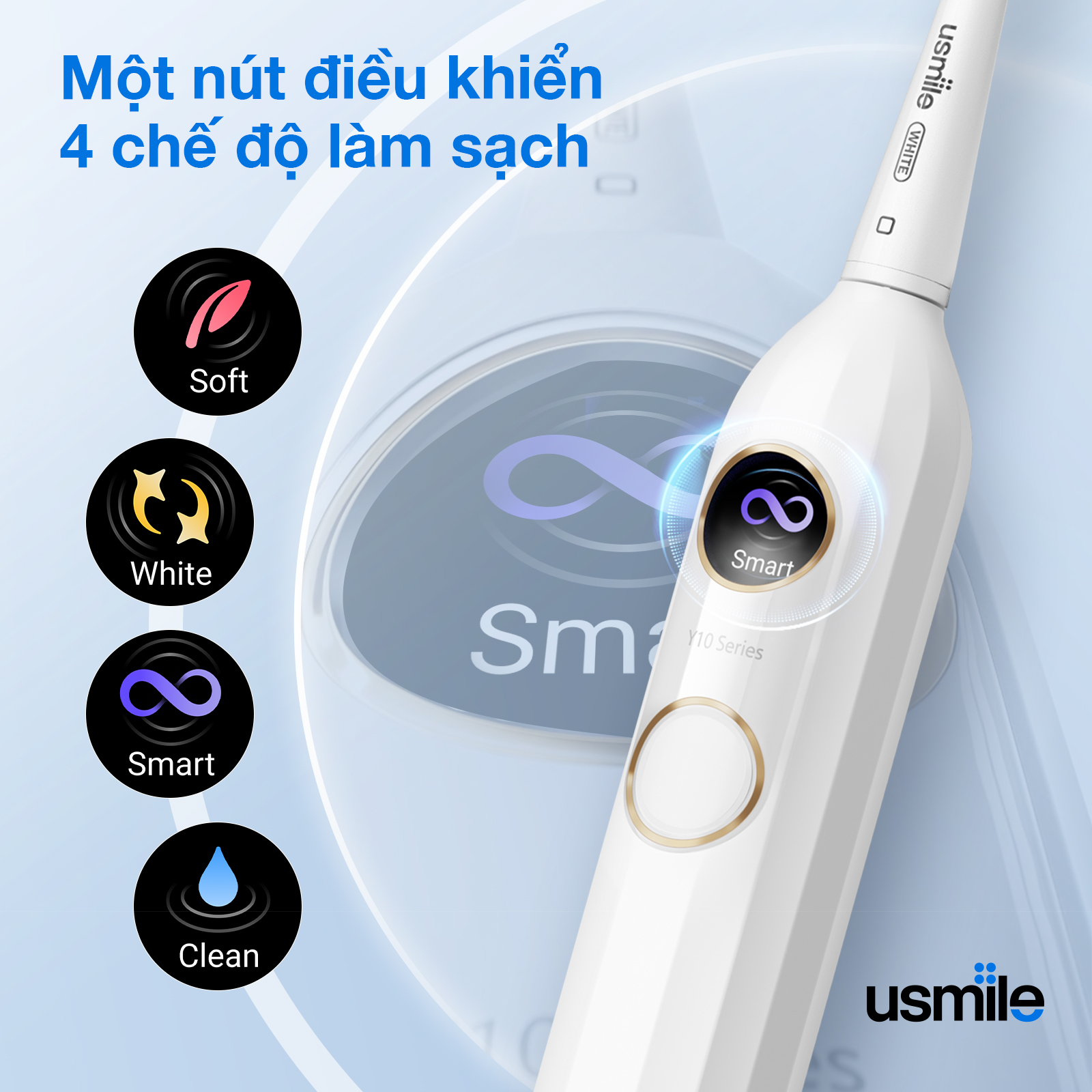 Đầu bàn chải usmile Y10 với đệm khí